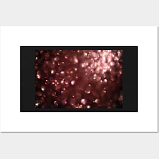 Dark Pink Sparkles Posters and Art